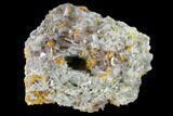 Orpiment Flowers On Tabular Barite Crystals - Peru #133100-1